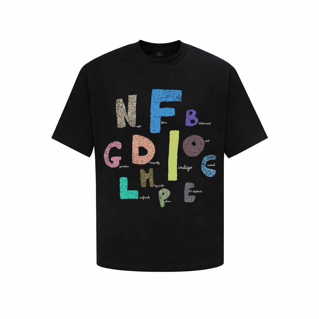 RICKEY “COLOR BLOCK TYPO” T-SHIRT
