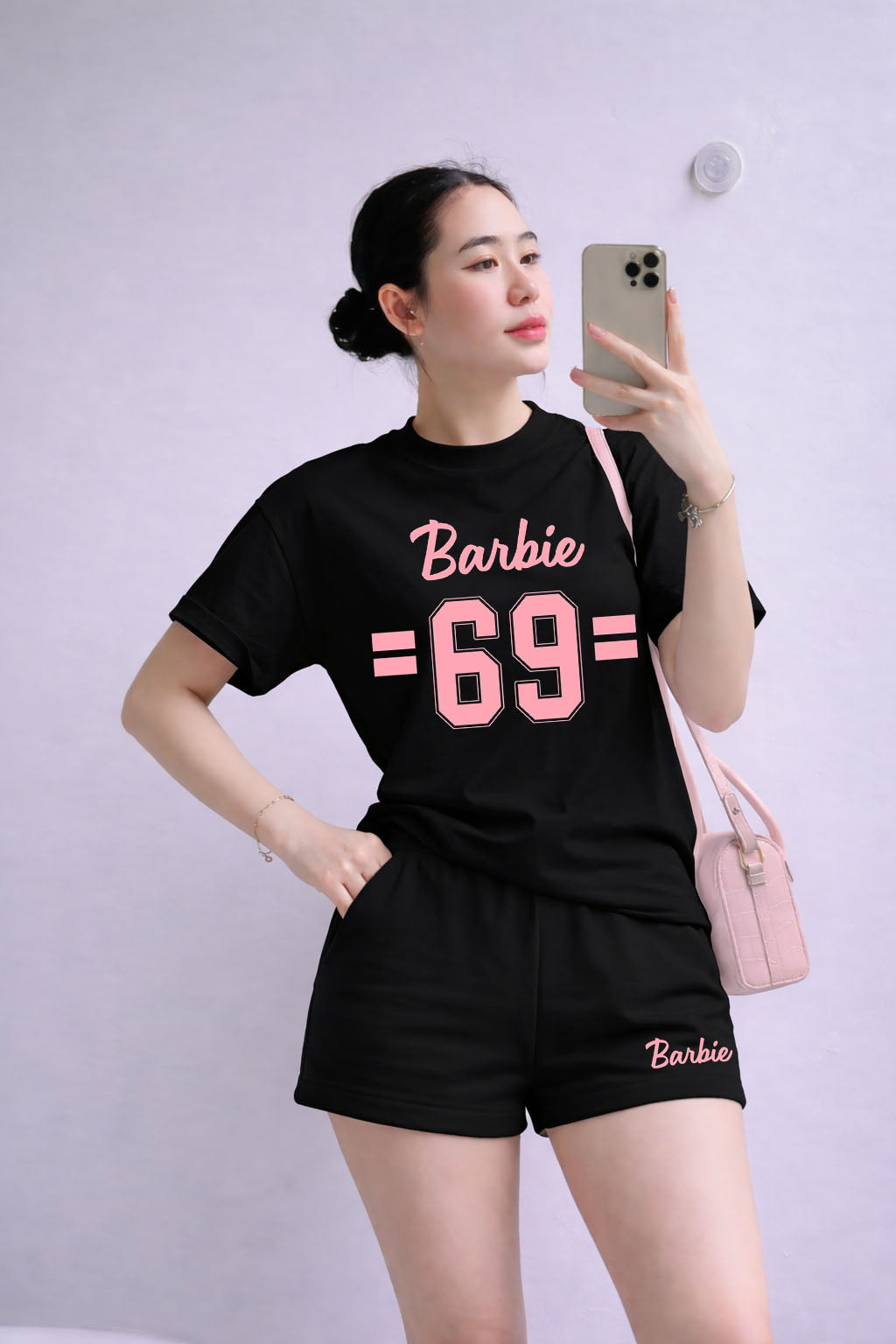 Set Barbie 69 Pink Black