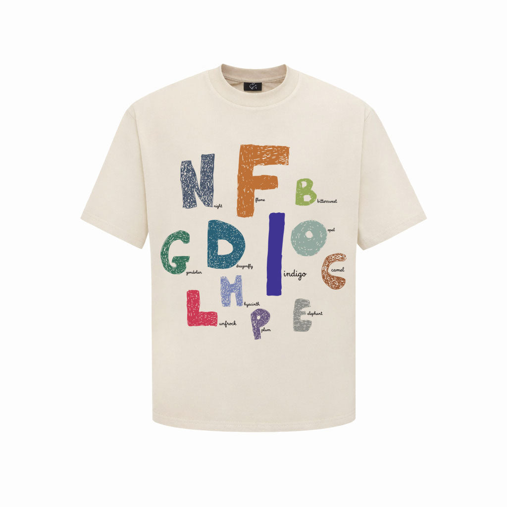 RICKEY “COLOR BLOCK TYPO” T-SHIRT