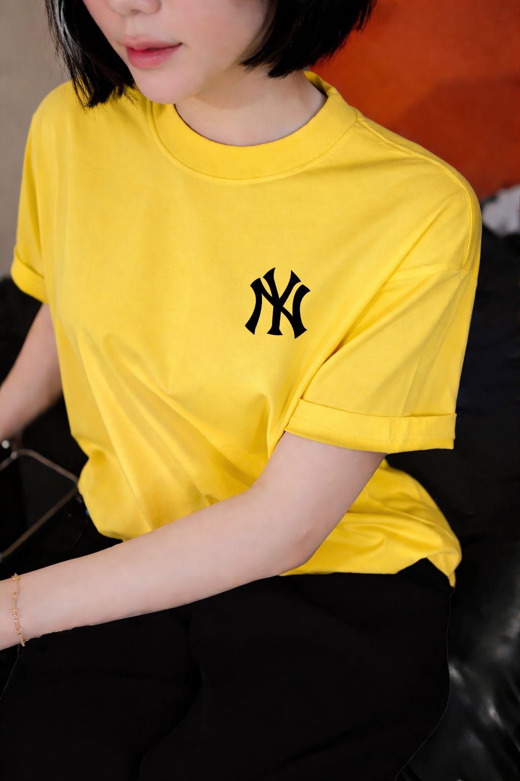 Áo NY Yellow Basic